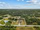 An aerial view of a home and large backyard, with a glimpse of surrounding houses at 5105 Bannock Cir, North Port, FL 34288