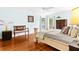 Light and bright bedroom with hardwood floors and ample space at 5345 Siesta Ct, Sarasota, FL 34242
