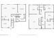 First and second-floor layout showcasing bedrooms, bathrooms, kitchen, living areas, and loft at 7005 57Th E Ter, Palmetto, FL 34221