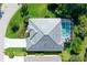 Aerial view of house and private pool at 8334 Sailing Loop, Lakewood Ranch, FL 34202