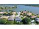 Aerial view of community, highlighting lakefront homes at 8334 Sailing Loop, Lakewood Ranch, FL 34202