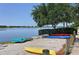 Colorful kayaks and paddle boats available by the lake at 8334 Sailing Loop, Lakewood Ranch, FL 34202
