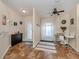 Bright entryway with tile flooring and a small table at 1296 Skagway Ter, North Port, FL 34291