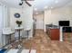 Bright kitchen with breakfast bar and tile flooring at 1296 Skagway Ter, North Port, FL 34291