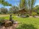 Bronze statue and shaded picnic area at 1296 Skagway Ter, North Port, FL 34291