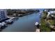 Tranquil canal with private docks and waterfront homes at 1709 N Tamiami Trl # 214, Sarasota, FL 34234