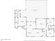 One-story house floor plan, including bedrooms, bathrooms, living room, kitchen, and garage at 2215 39Th W St, Bradenton, FL 34205