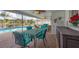 Enjoy dining al fresco by the pool in this screened enclosure at 2215 39Th W St, Bradenton, FL 34205