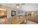 Casual dining area with table and chairs near the living room at 537 Halyard Ln, Longboat Key, FL 34228