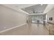 Living room with sliding glass doors, offering lots of natural light and pool views at 5737 Semolino St, Nokomis, FL 34275