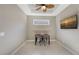 Home office with simple desk, chair, and a view at 5737 Semolino St, Nokomis, FL 34275