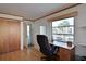 Entryway with wood floors, a closet, and an office space at 5927 17Th W St # A21, Bradenton, FL 34207
