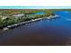 Aerial view of a long line of boats at a marina at 616 Misty Pond Ct, Bradenton, FL 34212