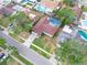 Aerial view of house and neighborhood at 722 Sailfish Dr, Brandon, FL 33511