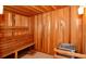 Clean and modern sauna with wooden walls and benches at 800 N Tamiami Trl # 403, Sarasota, FL 34236