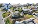 Aerial view of waterfront property with pool and canal access at 806 Arlington Rd, Palmetto, FL 34221