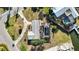 Aerial view of a home with a pool and surrounding landscape at 806 Arlington Rd, Palmetto, FL 34221