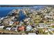 Panoramic aerial view showcasing a beautiful waterfront neighborhood, and stunning bay at 806 Arlington Rd, Palmetto, FL 34221