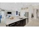 Eat-in kitchen boasting stainless steel appliances and an island at 8921 Artisan Way, Sarasota, FL 34240