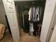 Spacious closet with built-in shelving and plenty of room for clothes at 779 Nectar Rd, Venice, FL 34293