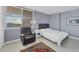 Cozy bedroom with a queen-size bed and window views at 101 S Gulfstream Ave # 15E, Sarasota, FL 34236