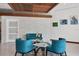Lobby with modern seating and artistic wall decor at 101 S Gulfstream Ave # 15E, Sarasota, FL 34236