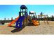 Community playground with slides, climbing structures, and a soft, safe surface at 12667 Sorrento Way, Bradenton, FL 34211