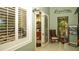 Community salon with styling stations, waiting area, and access to outdoor space at 12667 Sorrento Way, Bradenton, FL 34211