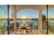 Private balcony with water views and sunset views at 1430 Harbor Dr, Sarasota, FL 34239