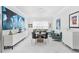 Elegant dining area with modern light fixture and comfortable seating at 15407 Castle Park Ter, Lakewood Ranch, FL 34202