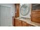 Elegant bathroom with granite countertops and ample storage at 1904 Harbourside Dr # 204, Longboat Key, FL 34228