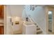 Modern staircase with light walls and carpeted steps at 1904 Harbourside Dr # 204, Longboat Key, FL 34228