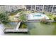 Community pool, clubhouse and dock with lake access at 3937 Lake Bayshore Dr # 401, Bradenton, FL 34205