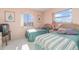 Bedroom featuring two twin beds with plush decor, natural light from windows with pleasing outdoor views at 3937 Lake Bayshore Dr # 401, Bradenton, FL 34205