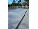 Large deck with white railings and water view at 4204 128Th W St, Cortez, FL 34215