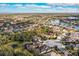 Aerial perspective of a residential area with houses, trees, and a body of water at 12342 Lavender Loop, Bradenton, FL 34212