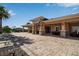 Poolside patio with lounge chairs and tables at 12443 Trailhead Dr, Bradenton, FL 34211