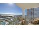 Balcony with seating and stunning ocean views at 2050 Benjamin Franklin Dr # B603, Sarasota, FL 34236