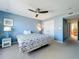 Spacious bedroom with a king-size bed and nightstands at 4001 Beneva Rd # 409, Sarasota, FL 34233