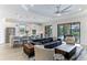 Open concept kitchen and living area with modern appliances and stylish furniture at 4707 Arpino Ct, Bradenton, FL 34211