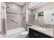 Bathroom with tub and shower at 4905 Avila Lakes Dr, Wimauma, FL 33598