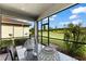 Screened porch overlooking backyard at 4905 Avila Lakes Dr, Wimauma, FL 33598