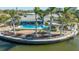 Tropical home with pool and private dock on the canal at 5576 Contento Dr, Sarasota, FL 34242