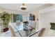 Dining room with glass table and seating for six at 6462 Wild Oak Bay Blvd # 247, Bradenton, FL 34210