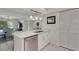 Modern kitchen with stainless steel appliances and island at 6462 Wild Oak Bay Blvd # 247, Bradenton, FL 34210