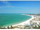 Panoramic aerial view of the beautiful coastline and crystal clear waters at 2724 Ashton Rd, Sarasota, FL 34231