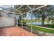 Screened patio offering serene water views at 4304 Camino Madera, Sarasota, FL 34238