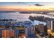 Breathtaking sunset view over marina and city skyline at 540 N Tamiami Trl # 604, Sarasota, FL 34236