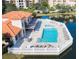 Resort-style pool and sundeck overlooking the lake at 7702 Lake Vista Ct # 306, Lakewood Ranch, FL 34202