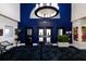 Elegant clubhouse entrance with blue accent wall at 8790 Merion Ave, Sarasota, FL 34238